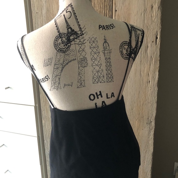 Faux Leather and knit camisole with lace detail - Picture 2 of 4